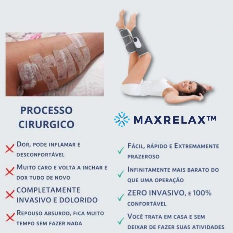 Aparelho de Terapia para pernas inchadas e doloridas - MAXRelax