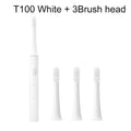 Escova de dente elétrica Escova de dente elétrica Ultrasonic CompreBemFacil.com Escova de dente elétrica Branca com 3 cabeças 