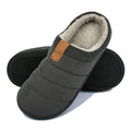 Pantufa Masculina Acolchoada Pantufa Masculina Acolchoada CompreBemFacil.com Cor Cinza Escuro Tamanho 36-37 